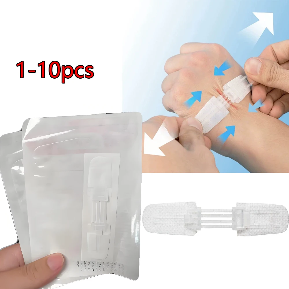 1-10pcs Zipper bandage Painless Wound Closure Patch Suture-free Wound Dressing Patches Zip Suture Reducer bandage