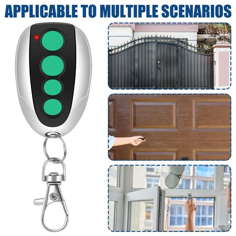 Gate Opener Remote Control 433 MHZ Programmable Garage Door Opener Wireless Through-Wall Gate Clone Key For Rolling Door