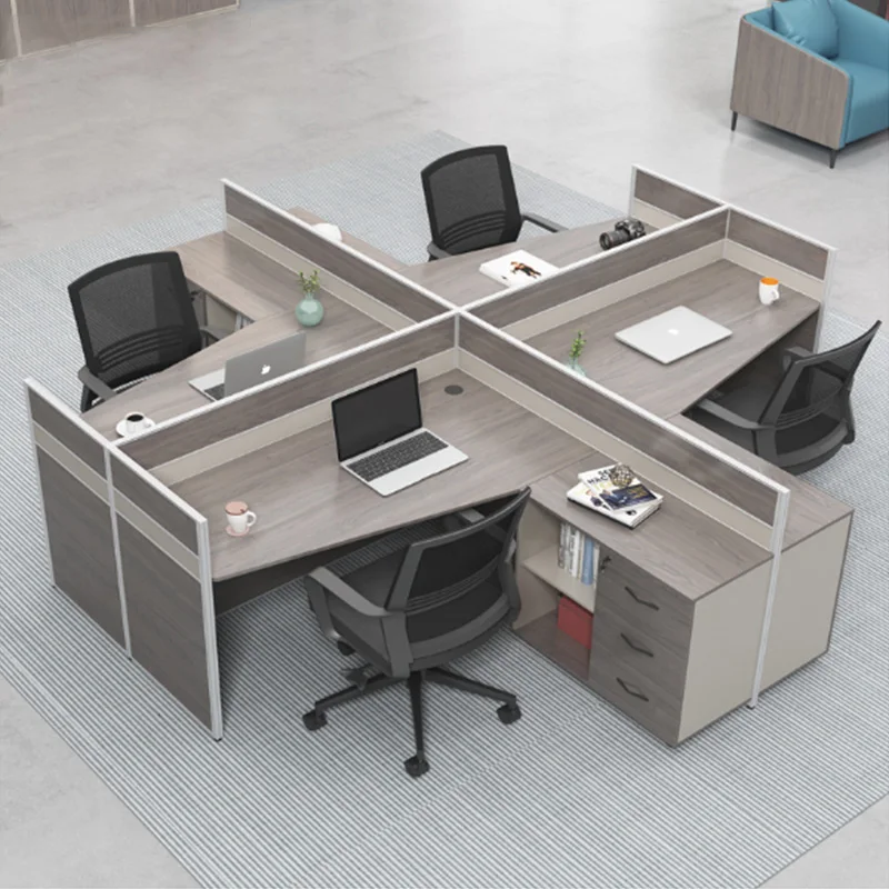 Office screen staff office desks and chairs simple modern workstation booth