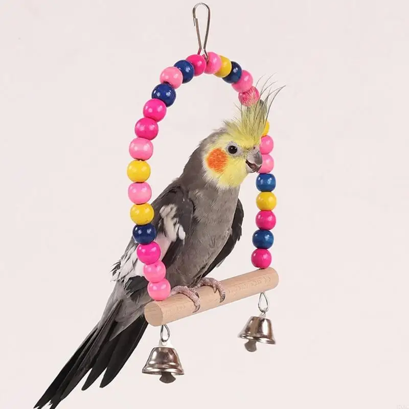 HX6C Bird Perchบดของเล่นMolar ChewสำหรับจะงอยปากและดูแลฟันChewของเล่นลูกปัดBells Entertainment
