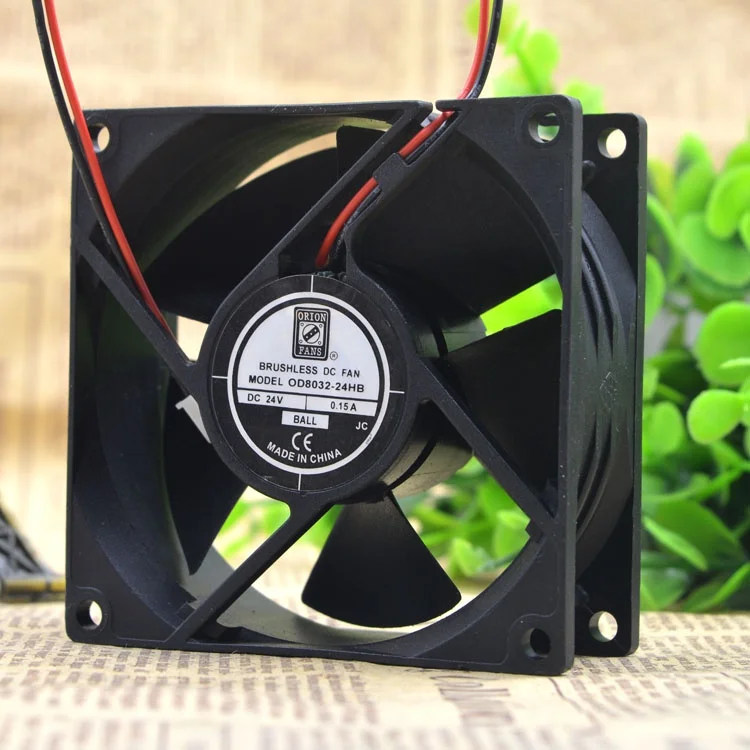 ORIGINAL ORION FANS 8CM 8032 24V 0.15A OD8032-24HB 2WIRES INVERTER FAN