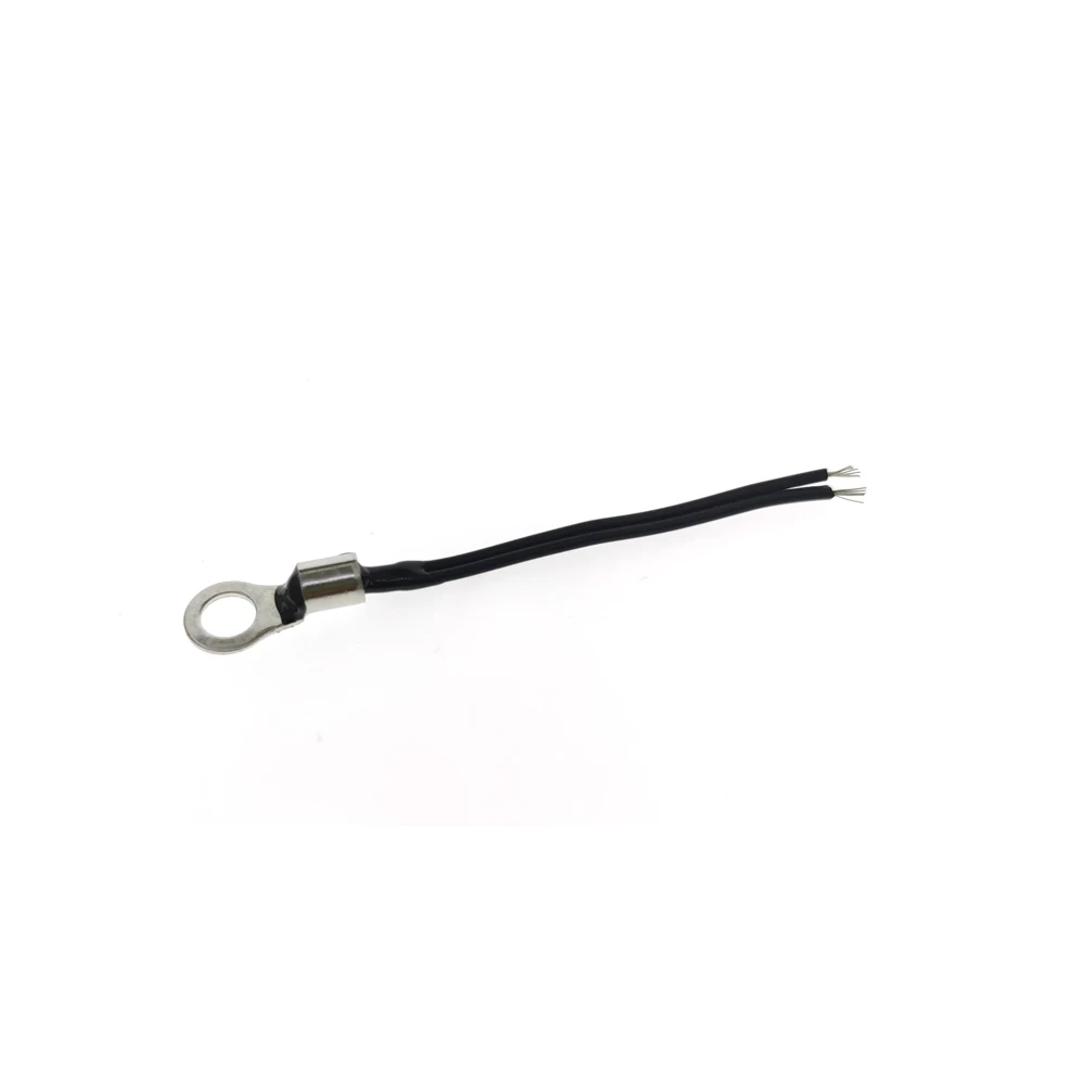 100PCS NTC Thermistor Patch Wire Ear Fixation Aperture 5MM Resistance 10K B Value 3950 L50MM TIN Temperature Sensor