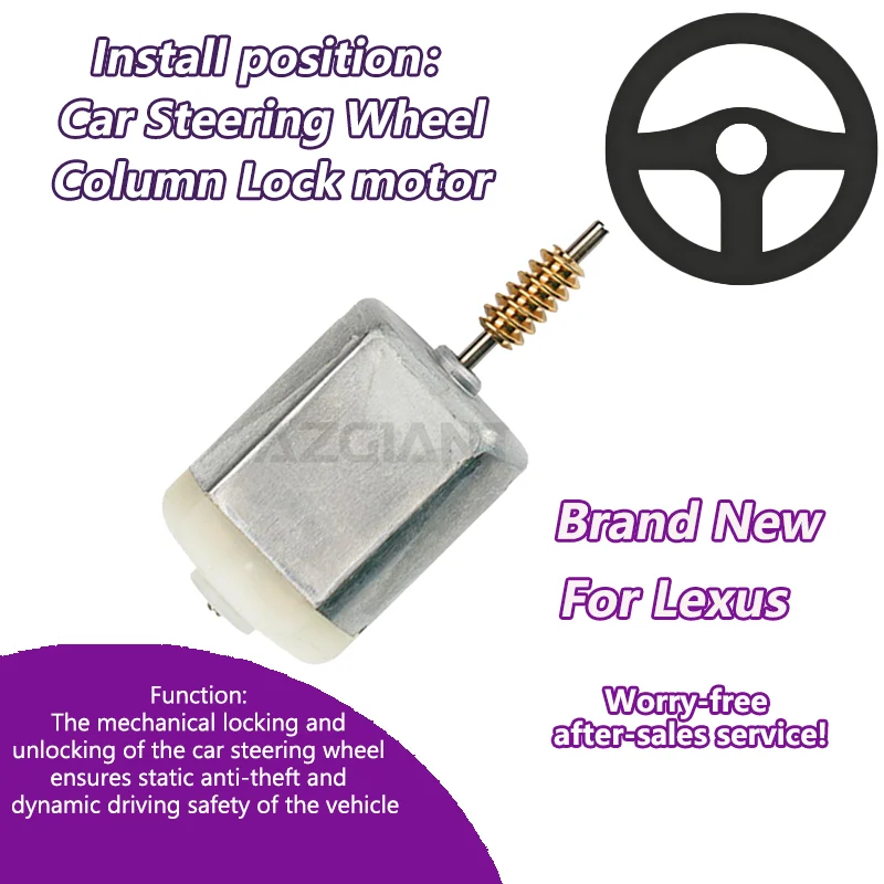AZGIANT 13800 RPM FC-280SC-18180 Car Steering Column Lock motor For Lexus IS 300h XE30 strong power 0.11A carbon brush tool
