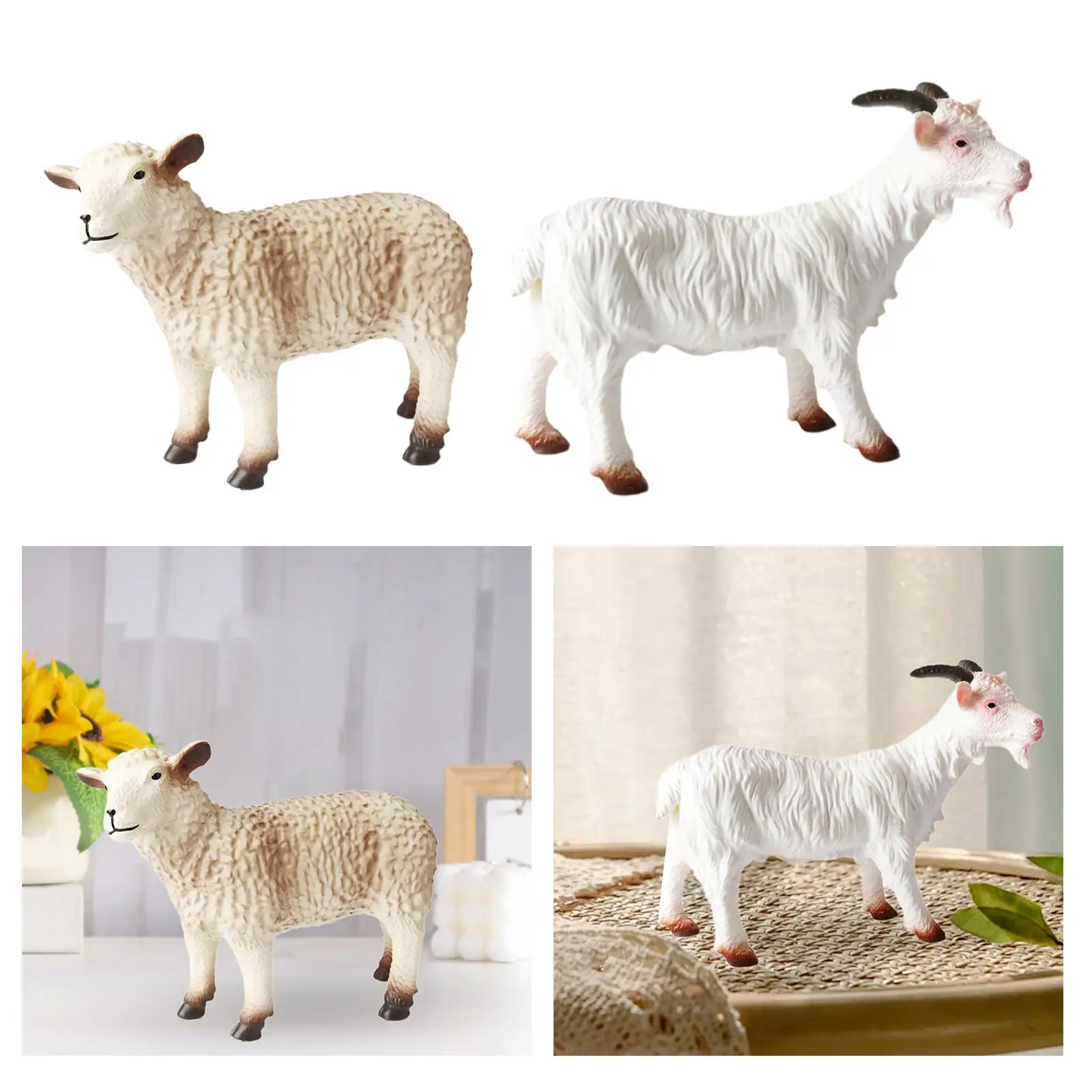 Farm Animal Toy para DIY Paisagismo, Ciência Animais, Aprendizagem Cake Topper, Micro Paisagem, Photo Props, Bath Toys, Decoração de Festa