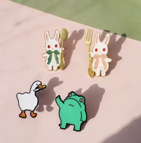 10 стилей Honk Honk, эмалированная булавка на заказ, брошь «Непослушный гусь», булавка на лацкан для сумки, мультяшный забавный значок с изображением животного, ювелирное изделие, подарок для детей, друзей