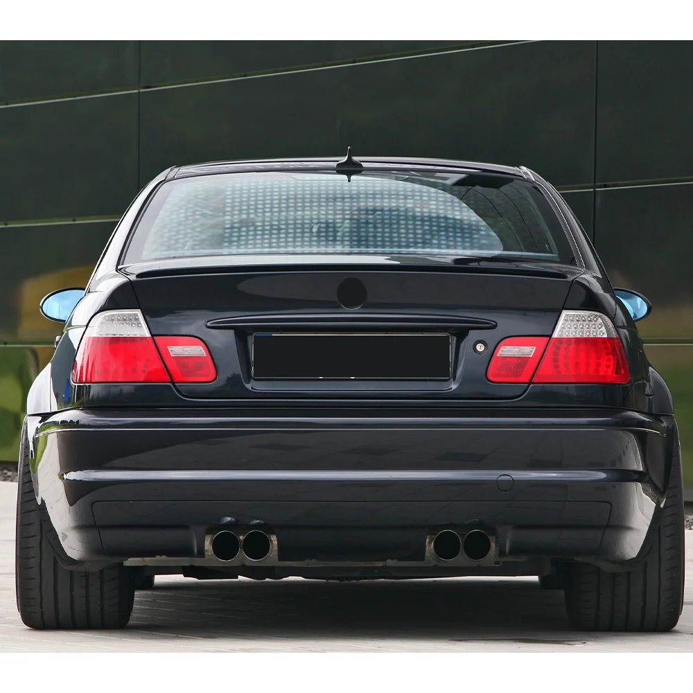 For BMW 3 Series E46 1999 2000 2001 2002 2003 2004 2005 Car Rear Trunk Spoiler Wing Tail Spoiler Wings Auto Styling