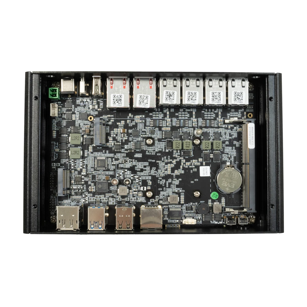 Qotom Q10900H6 Mini PC N100 N305 N150 N355,2x Marvell AQC113 10 Gigabit LAN, 4x Intel I226-V 2.5 Gigabit LAN Mini computer