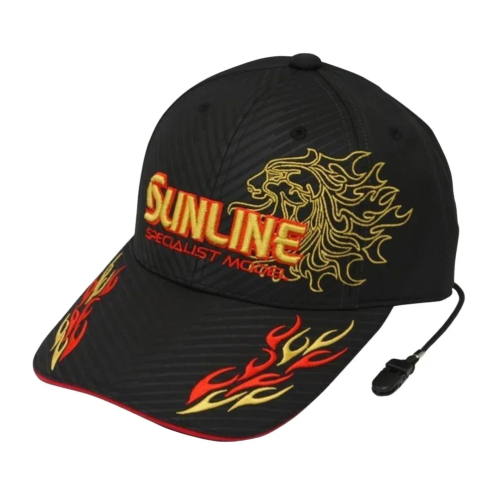 SUNLINE Fishing Hat with Windproof Buckle Sun Protection Embroidered Hat Outdoor Sport Baseball Cap Waterproof Fishing Caps