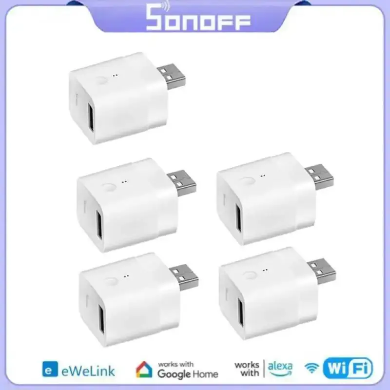 

USB-адаптер SONOFF Micro 5 в с поддержкой Wi-Fi и таймером