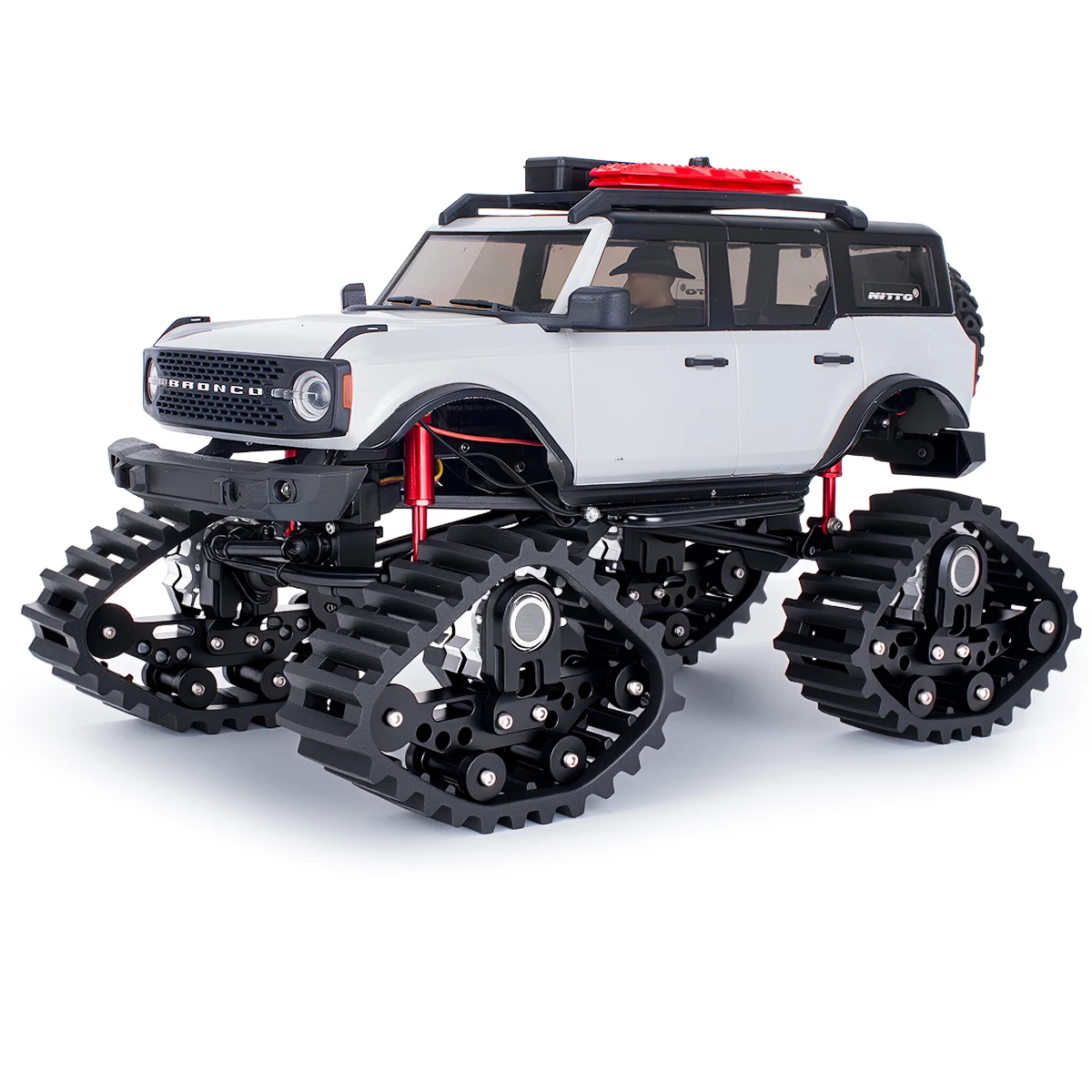 4Pcs Snow Track Wheel Tire for 1/24 RC Crawler Car SCX24 DIY Upgrade Parts Accessories