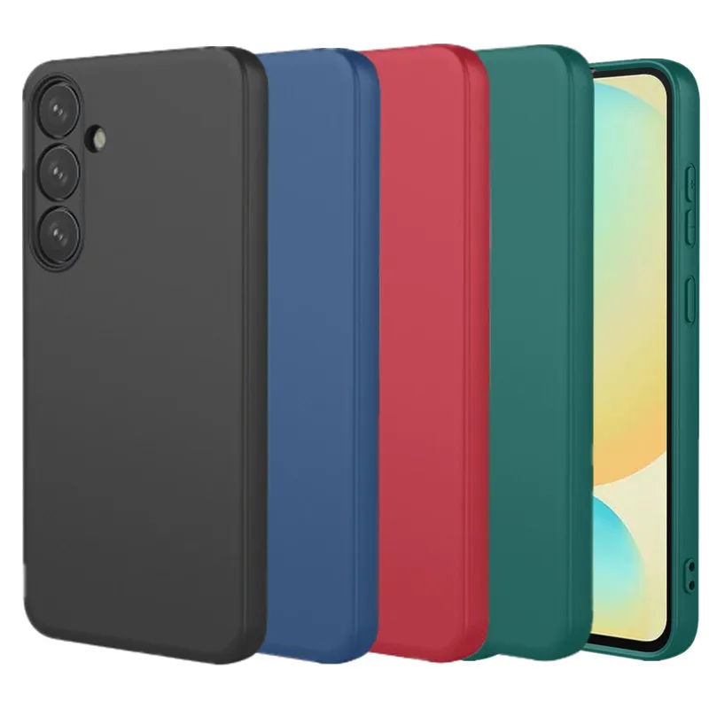 Flexibles Flüssigsilikon-TPU-Gehäuse für Samsung Galaxy S26 S25 S24 FE S23 Ultra S22 Plus S21 Schutzhülle Fundas Coque Capa