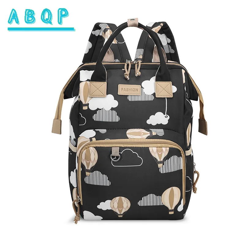 Diaper Bag Backpack Large Capacity Cartoon Baby Diaper Bag Backpack Stylish and Lightweight Going Out Baby Products Storage Bag