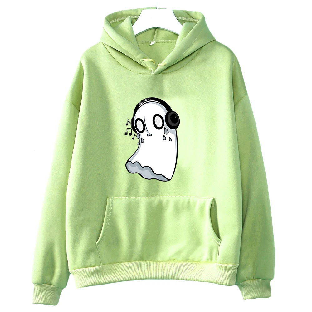 Undertale juego Napstablook sudaderas con capucha Halloween fantasma dibujos animados sudaderas gráficas mujeres jerseys con capucha Moletom Feminino Sudadera con capucha