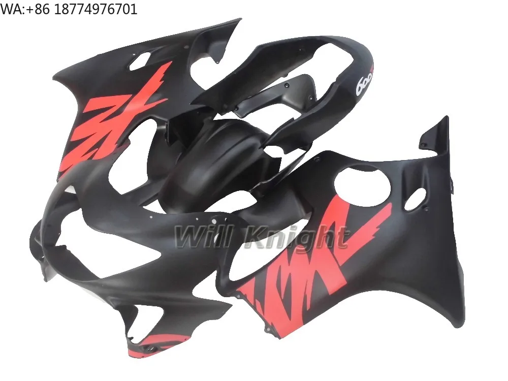 

For Honda CBR600 F4 1999 2000 Bodywork Fairing Kit Matte Black Red