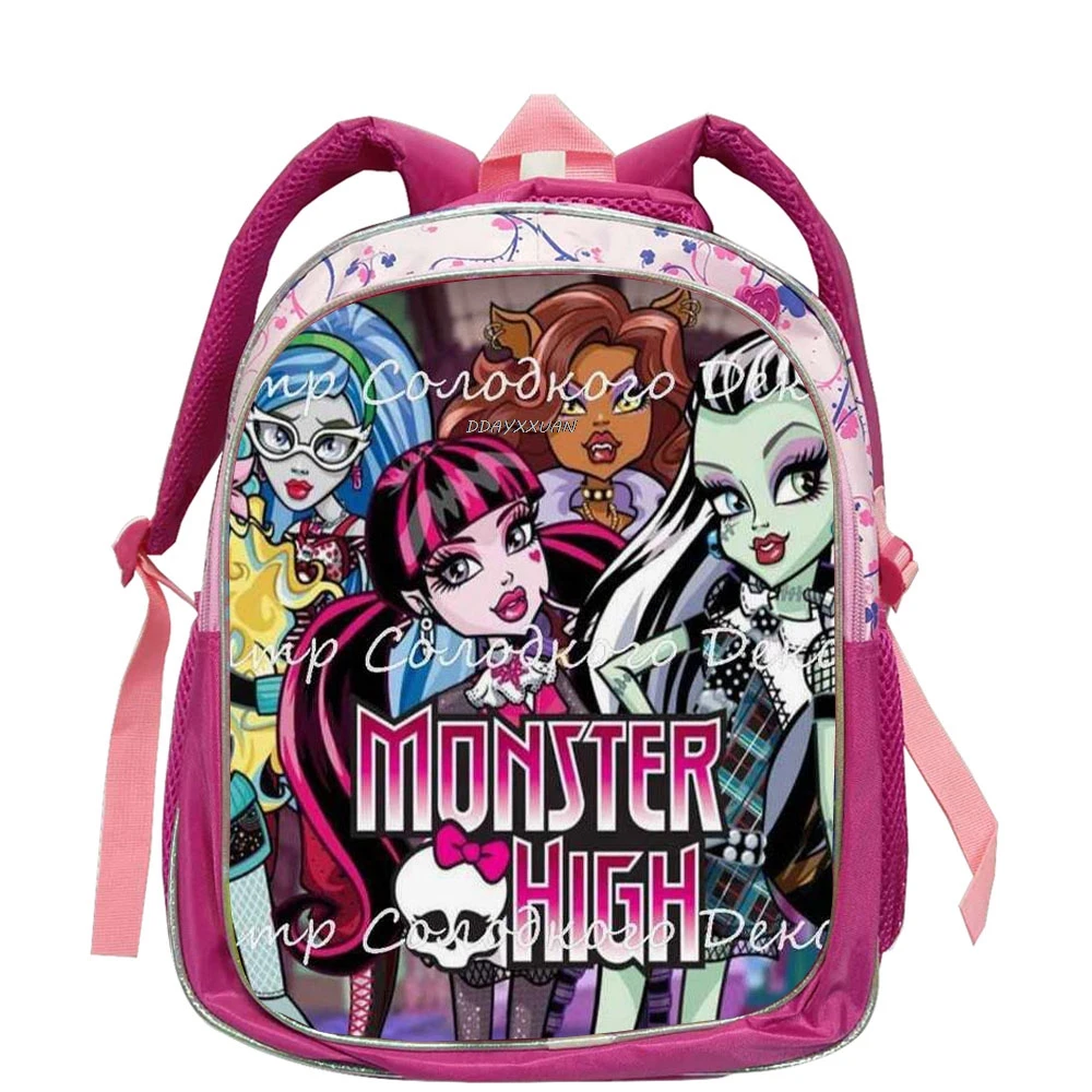 Monster High Cartoon Baby Boys zaini piccoli stampa Hero Spiderman Kids School Bags per bambini zainetto