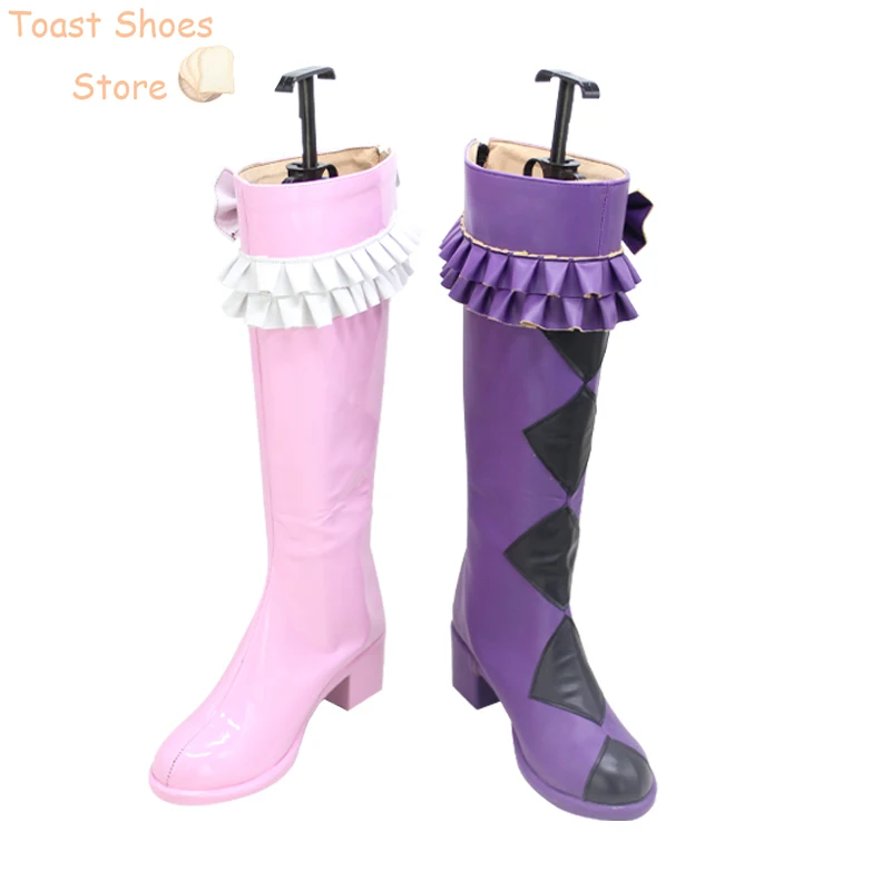 Kuri Kaname Cosplay Schuhe Pu Lederschuhe Halloween Stiefel Anime hübsche Rhythmus Cosplay Requisiten Kostüm Requisite