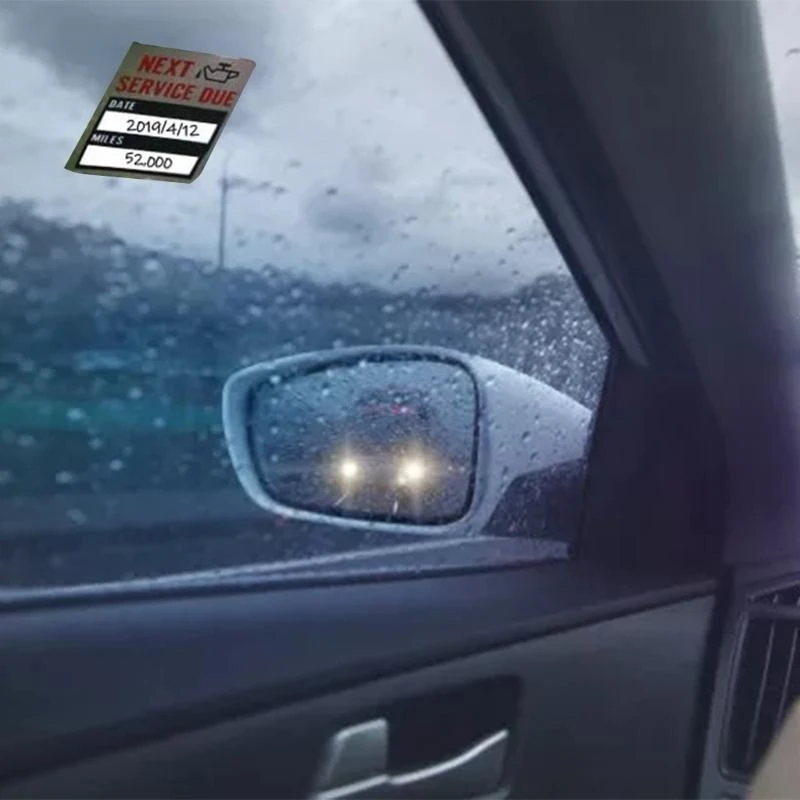 

100Pcs/Roll Oil Change Reminder Stickers Automotive Maintenance Service Reminder Car Window Labels Windshield high quality