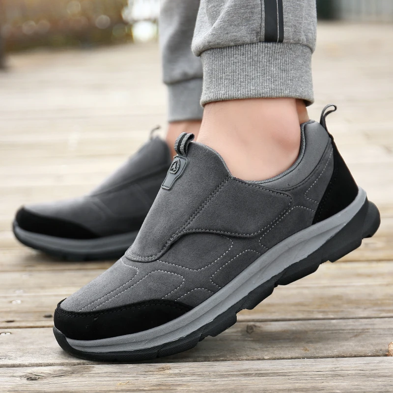 

Men's Casual Shoes Sneakers Wide Toe Comfortable Slip on Loafers Outdoor Couple Wear-resistant Walking Trekking Sneakers