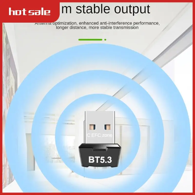 RTL5.3 Bluetooth-адаптер без драйверов Компьютер USB Беспроводной Bluetooth-приемник Передатчик Bluetooth Аудиогарнитура Прочный