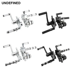 Motorcycle Billet Aluminum Forward Controls Foot Pegs Kit For Harley Softail  Fat Boy Night Train Breakout Cross Bones 2000-2017