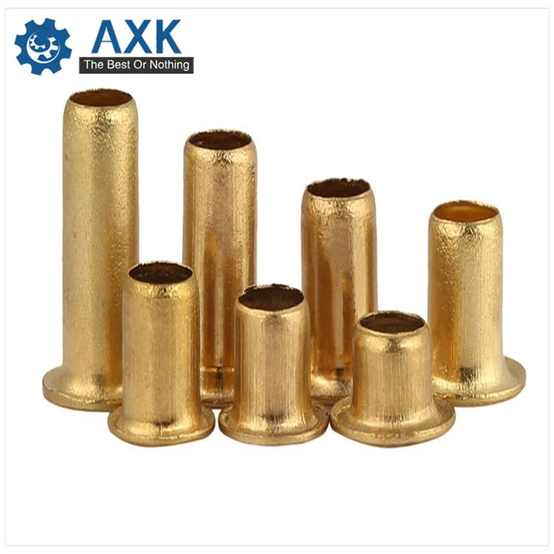 

1000pcs/Lot High Quality M1.3*2.5/3/3.5/4 1.3mm Brand New Copper Hollow Rivet Double-Sided Circuit Board PCB Vias Nails