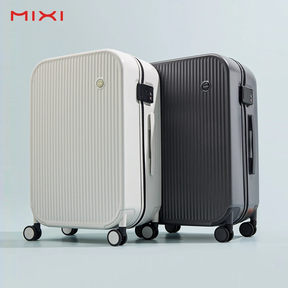 Mixi New Design Hardside Rolling Luggage Men Women Travel Suitcase 100% PC with Spinner Wheels TSA Lock Trolley 20 24 26 M9268