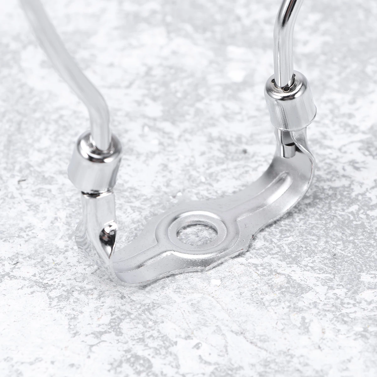 

3Pcs Silver Lamp Harp Holder Metal Chrome Polished Oxidation Resistant for Contemporary Home Decor Floor Table Lamp Harp