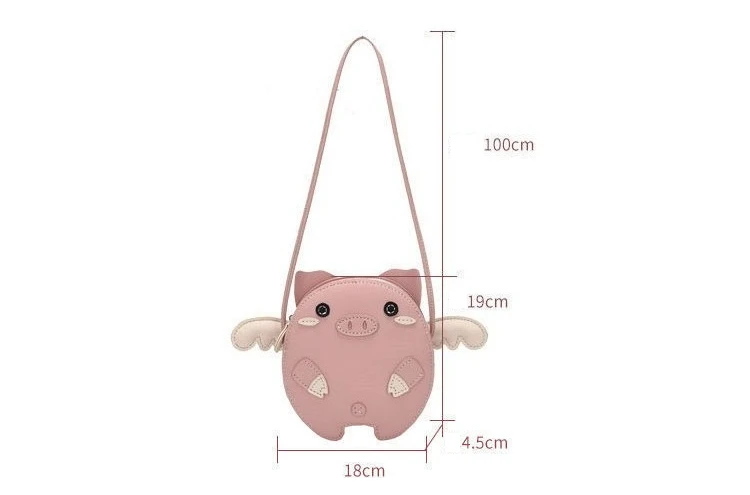DIY Shoulder Bag Making Kit, Hand Woven Bag, Pre Cut Leather Sewing Leathercrafts, Pig Shaped, Full Tools for Beginners
