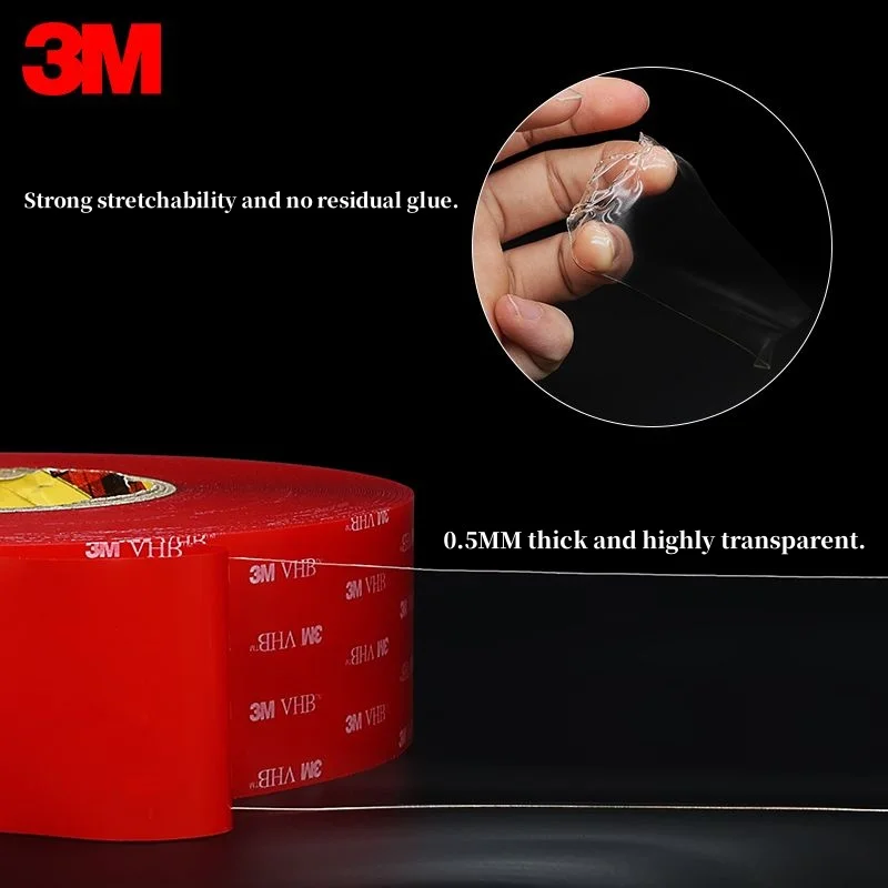 3M VHB Strong Tape 3M 4905 Clear Waterproof Tape 3m 5-60mm Traceless Foam Tape Special for Automobiles Autos House & Office - Image 4