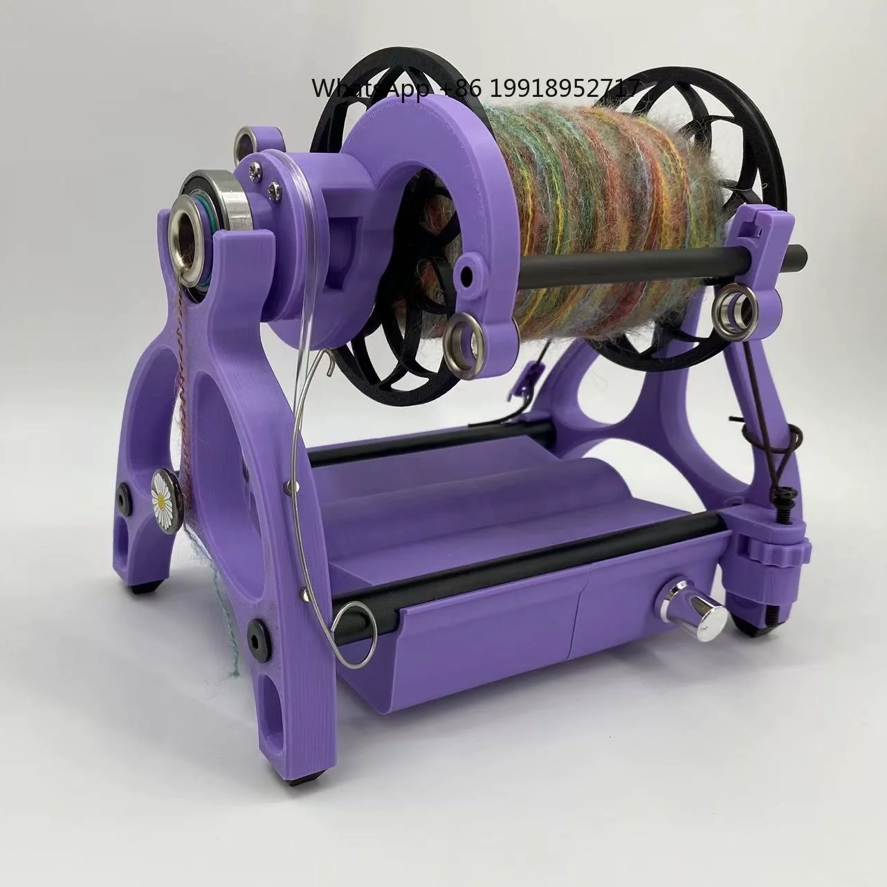 Animal Electric Spinning Wheel Wool Textile Machine, DIY Spinning Machine