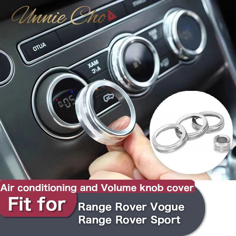 Alloy Air Conditioning Knob Ring for Range Rover Sport L494 2014-2017 For Range Rover Vogue Volume Adjuster Cover Decoration