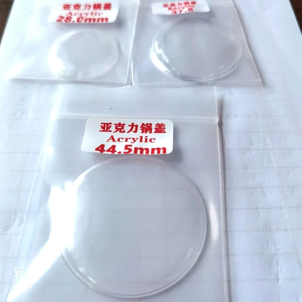 

1pcs Plastic Lid Shaped Watch Glass Front Face Cover 28mm-43.5mm DIameter Watch Repair Part