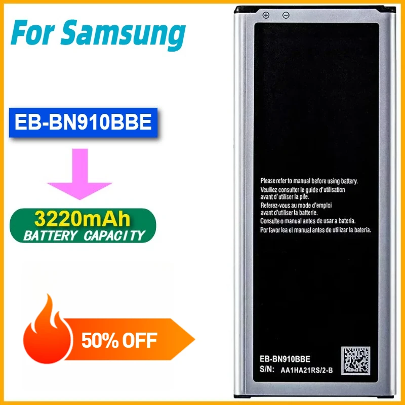 

EB-BN910BBE Battery for Samsung Galaxy Note 4 Note4 SM N910 N910F N910A N910V N910P N910T N910H 3220mAh