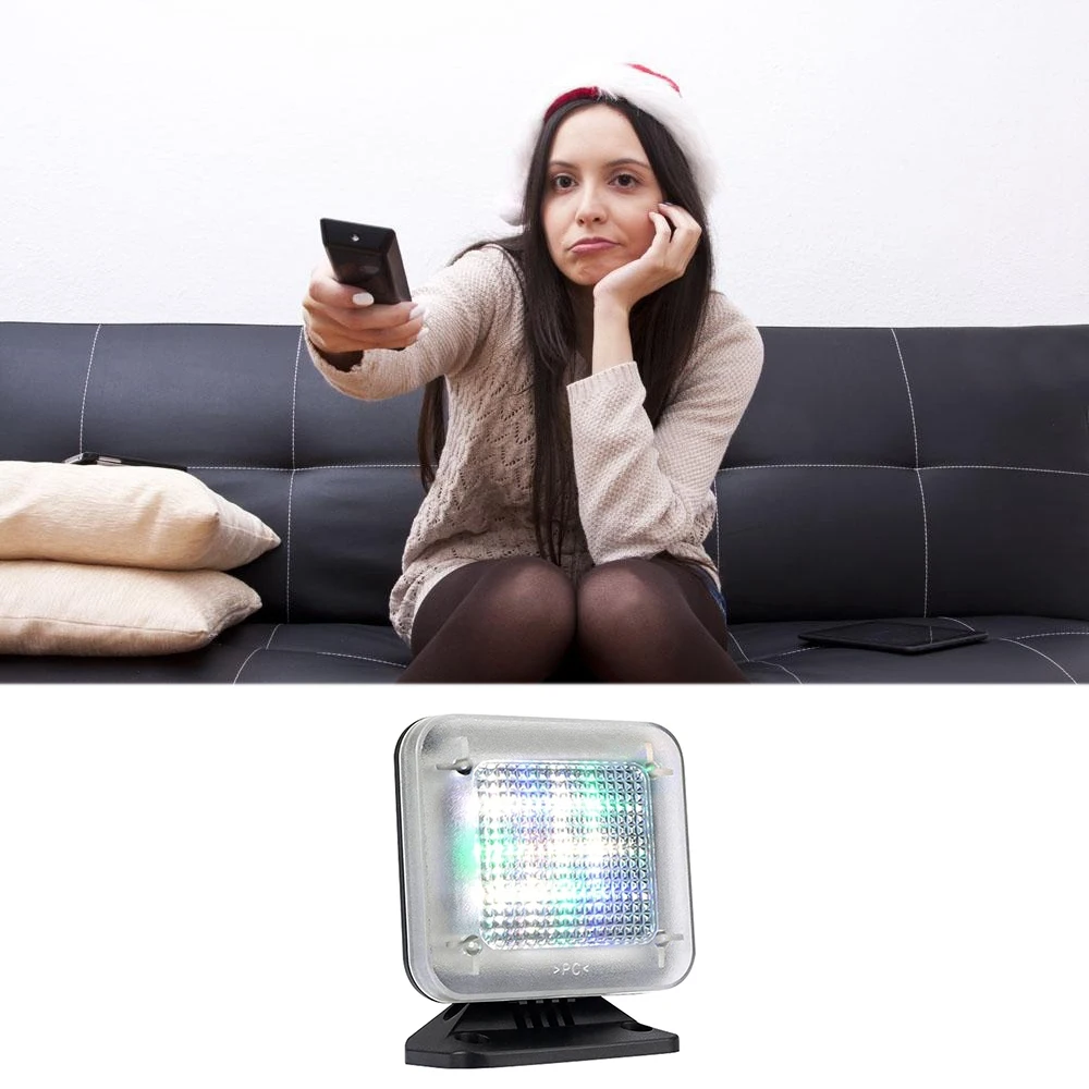A95E-Fake TV Simulator With AC Adaptor Anti-Burglar And Theft Deterrent Home Security Timer And Sensor,EU Plug