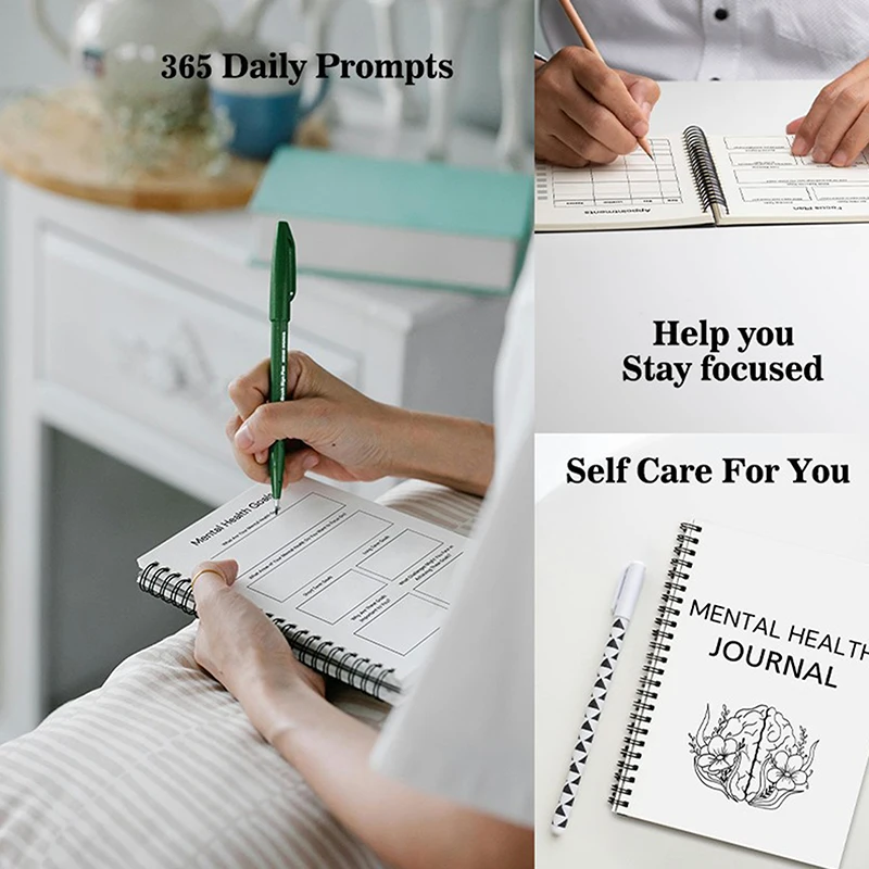 Mental Health Journal and Wellness Workbook description 4