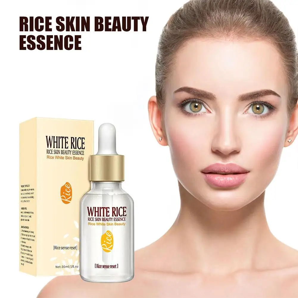 White Rice Face Serum Hyaluronic Acid Liquid Moisturizing Essence Pores Shrinking Serum Moisturizing Face Cream Repair Skin Care