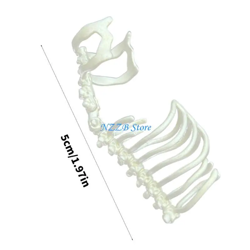 T21F العمود الفقري المفتوح حلقات مجردة أنيقة قابلة للتعديل حلقات العظام سبيكة لارتداء اليومية والمناسبات المختلفة