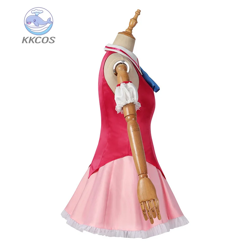 جديد وصول Ai Hoshino تأثيري حلي Oshi No Ko فستان أحمر وردي الأرنب دبوس الشعر أداء فستان المرأة الحدث حفلة الزي KKCos #2