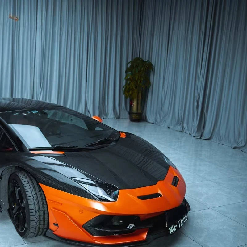 Car Body Parts Front Bonnet Dry Carbon Hood Suitable for Aventador LP700 LP720 LP750 OEM Engine Hoods 6