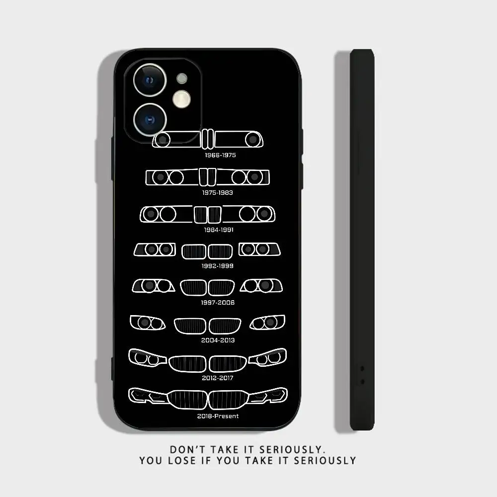 Zwart Wit voor B-BMW-es M3 Telefoonhoesje Voor iPhone 17,16,15,14,13,12,11,XR,Pro,XS,Max,XR,Plus,Mini Zachte Siliconen Zwart Schokbestendig