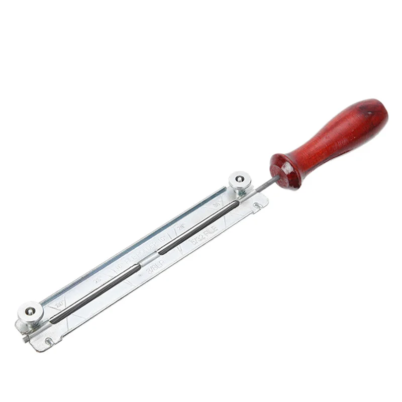 

AC88-3Pcs 3/16 Inch 4.8Mm Round Flat Sharp Sharpening Sharpener Force File Files Holder Handle Kit Chainsaw Chain Tools
