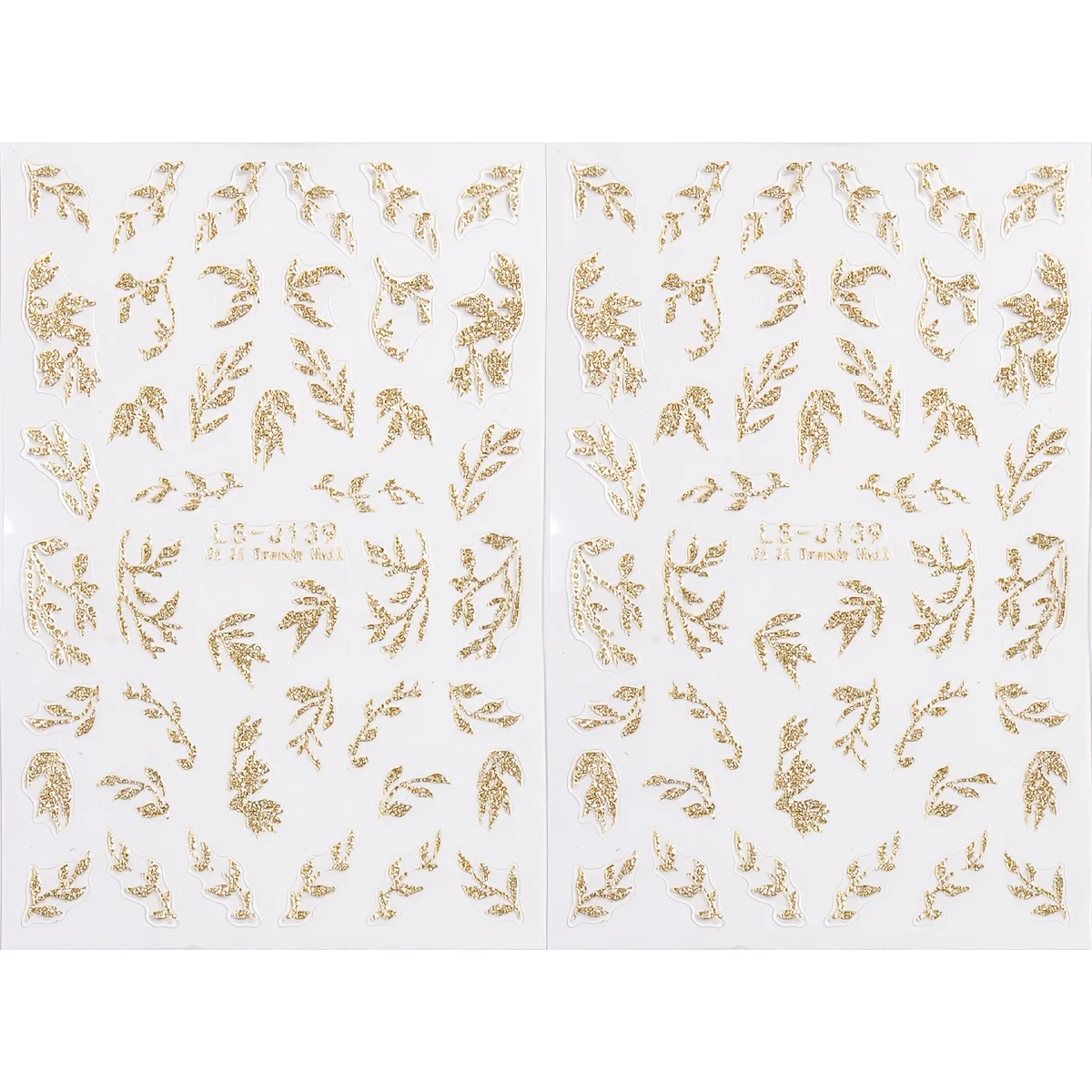 สติกเกอร์ติดเล็บลายใบไม้ 2 ชิ้น ลายใบไม้ฤดูใบไม้ร่วง กันน้ำ สำหรับตกแต่งเล็บ DIY อุปกรณ์เสริมความงามสำหรับผู้หญิง