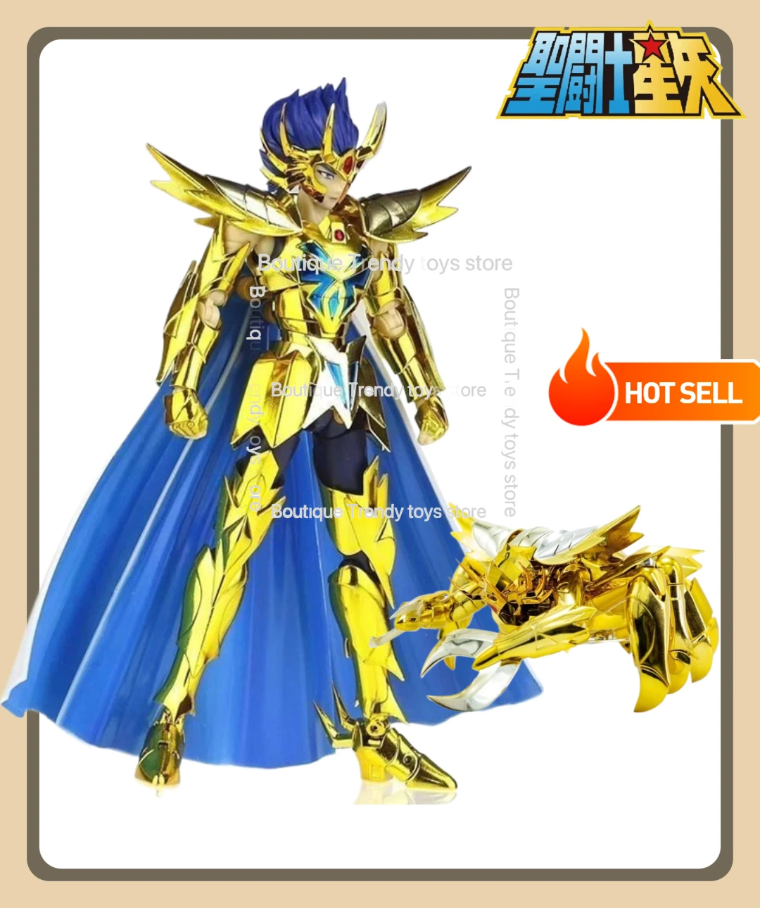 

New in Stock CS Model Saint Seiya Mythical Cloth EX/Cancer Golden Zodiac Knight Action Figure Toy Christmas Gift