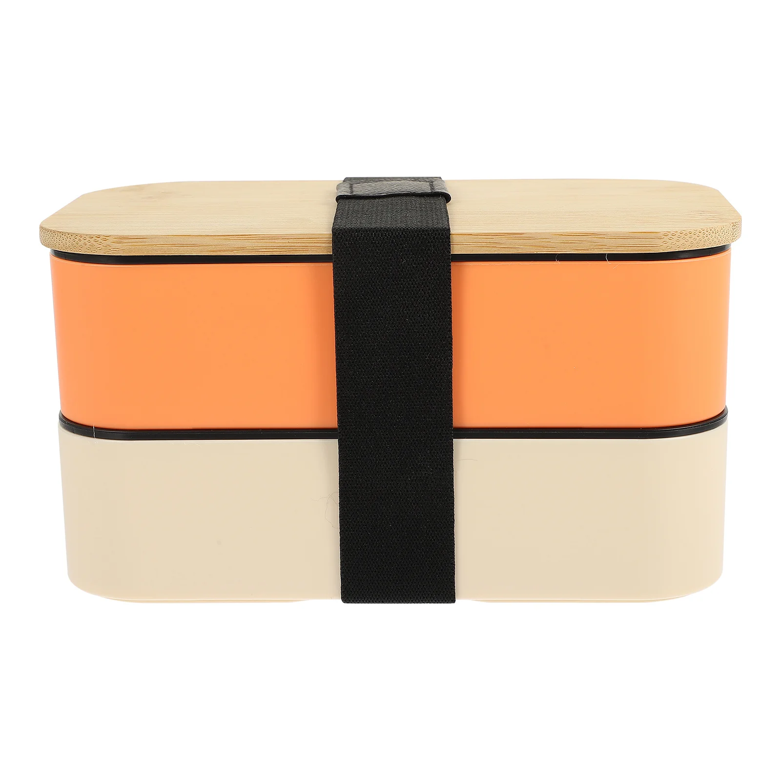 

Layered Bento Box Dual Layer Microwave Lunch Box No Odor Ventilation Design Separate Foods Balanced Nutrition Portable Food