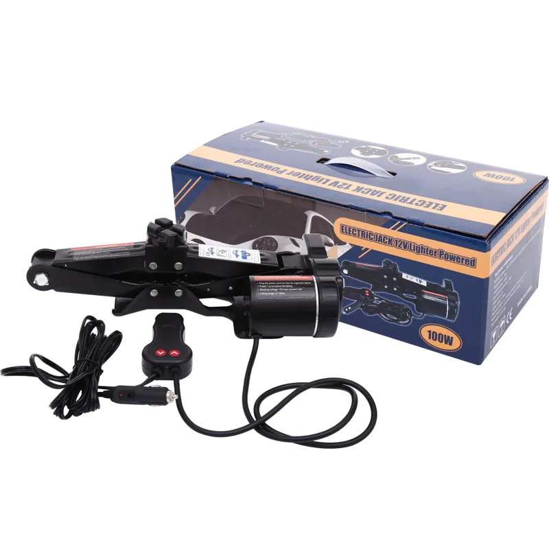 DC 12v 2 Ton Multifunctional Electric Car Scissors Jack Kit Car Lift