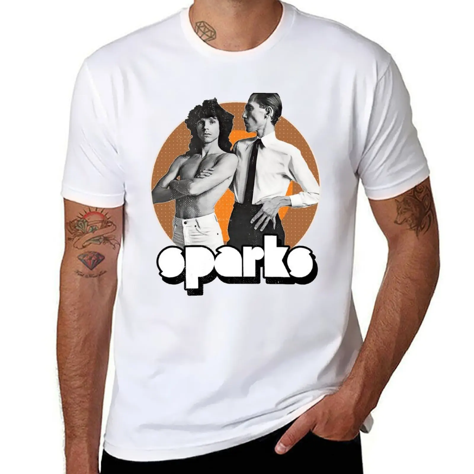 

Retro Sparks Band Synth Tribute T-Shirt man t shirts high quality luxury brand funny t shirts man T-Shirt