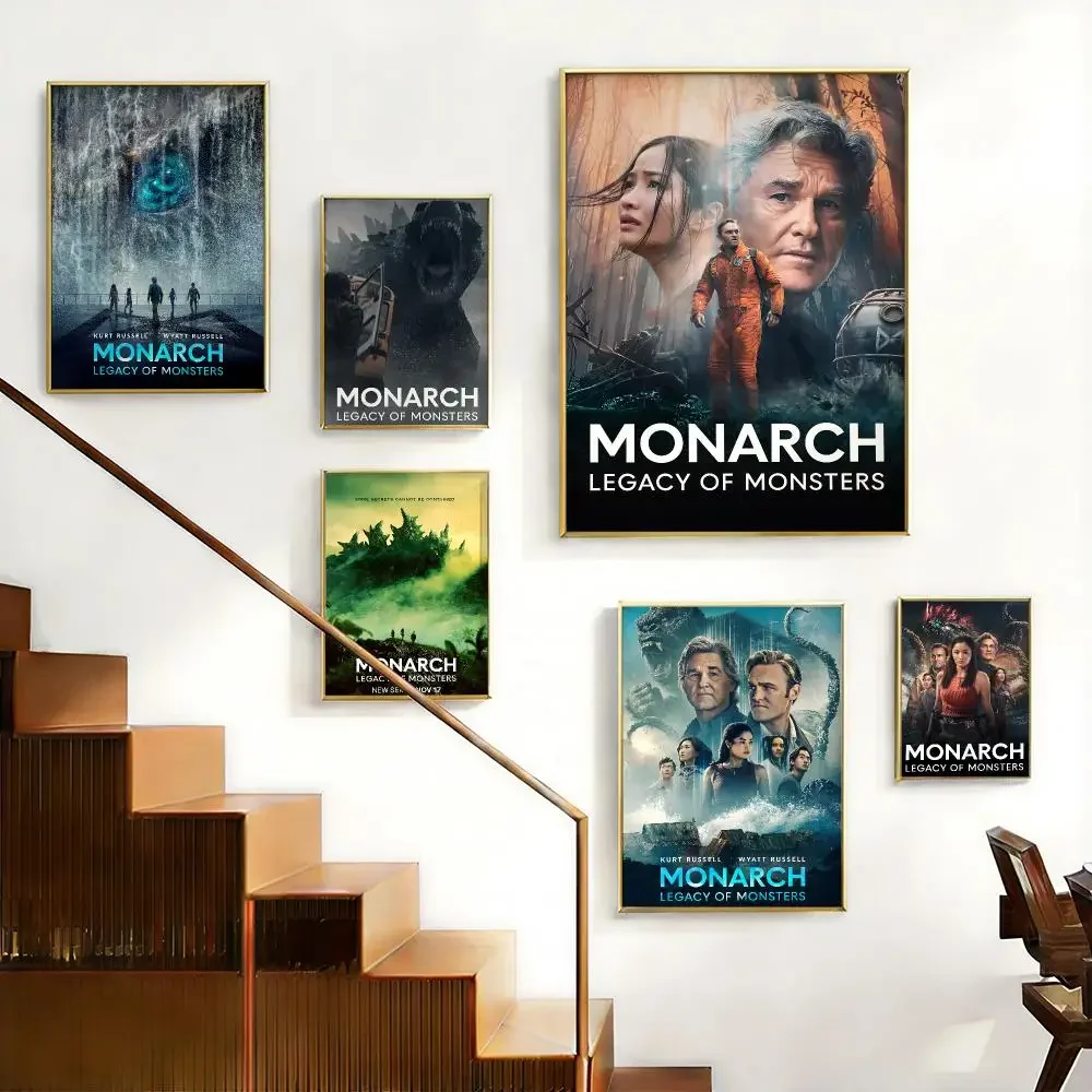 Bold TV Series Monarch：Legacy of Monsters Poster HD Self-Adhesive No Residue After Removal Ideal for All Kinds of Wall Decor