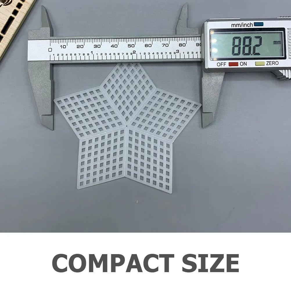

10 Pcs Plastic Mesh Net Homemade Bags Design Weaving Pads Making Materials Hook