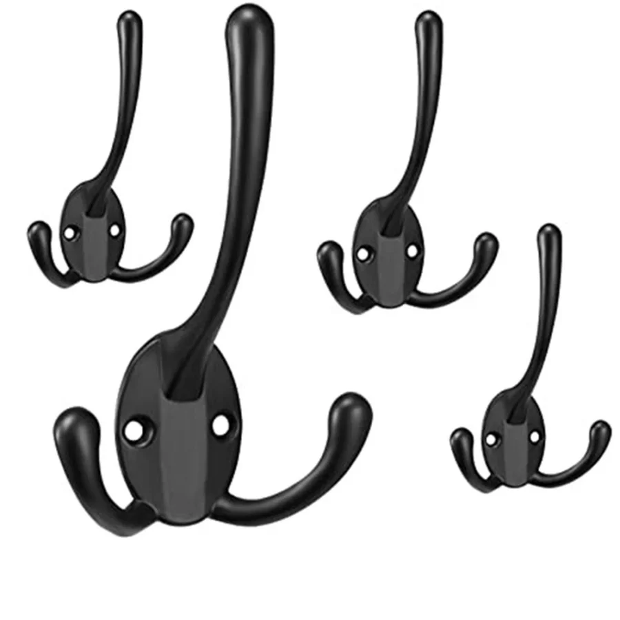 

4Pcs/lot Hooks Wall Mounted Coat Hat Clothes Orginazer Zinc Alloy Hook Bathroom Closet Wardrobes Wall Hanger Hook Clothes Hanger