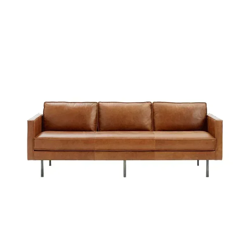 Luxury Living Room Sofas Modern Leather Brown Europe Living Room Sofas Sectional Confort Nordic American Arredamento Bed